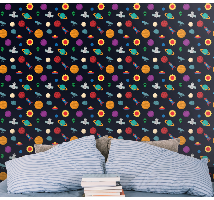 Tapete Sternenhimmel kosmische abenteuerszene - TenStickers