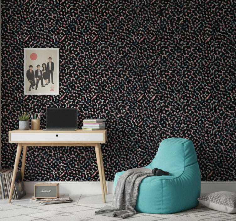 Tapete teenager mit buntem punktmuster - TenStickers