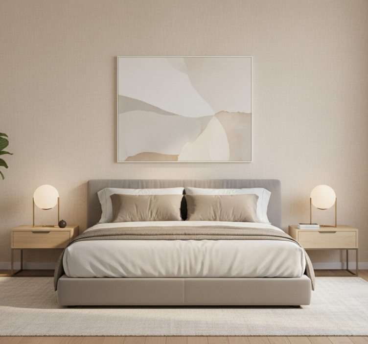 Tapete textur beige linienstruktur - TenStickers