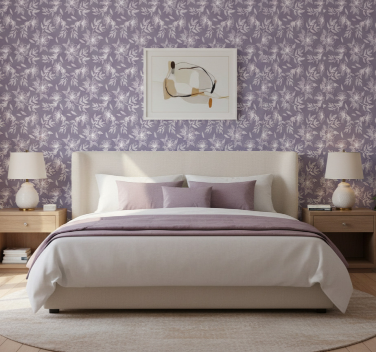 Tapete textur fliederblüten - TenStickers