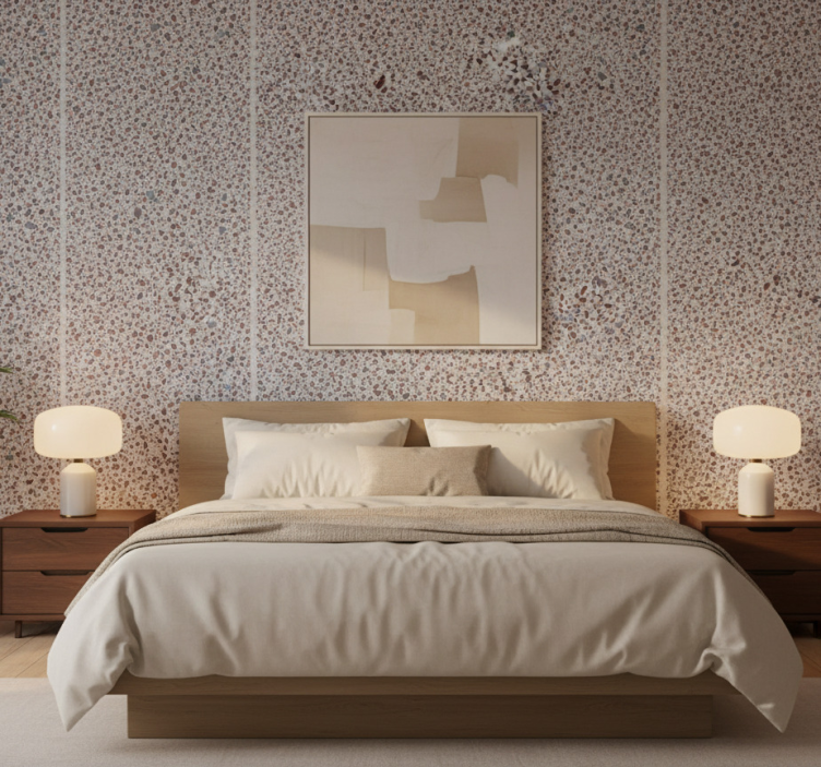 Tapete textur in terrazzo grau - TenStickers
