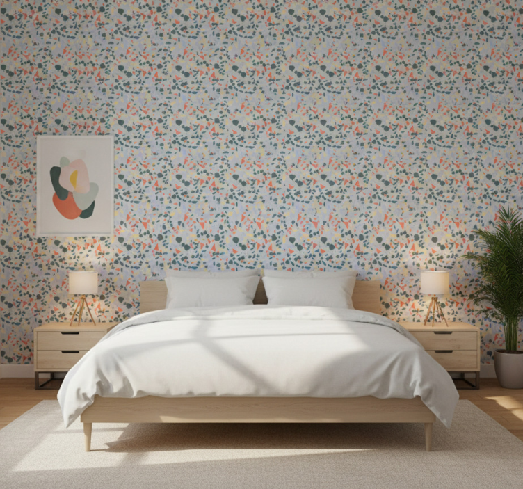 Tapete textur mit verschiedenen steinmustern - TenStickers