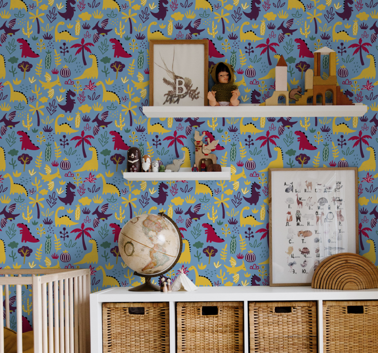 Tapete Tiere dinosaurierfauna - TenStickers