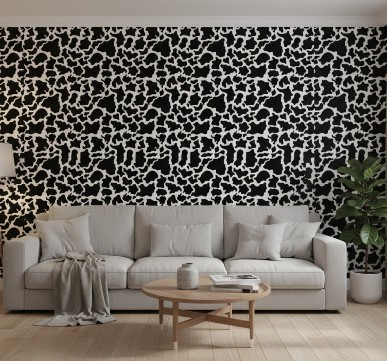 Tapete tiere im design von kuhfellmuster - TenStickers