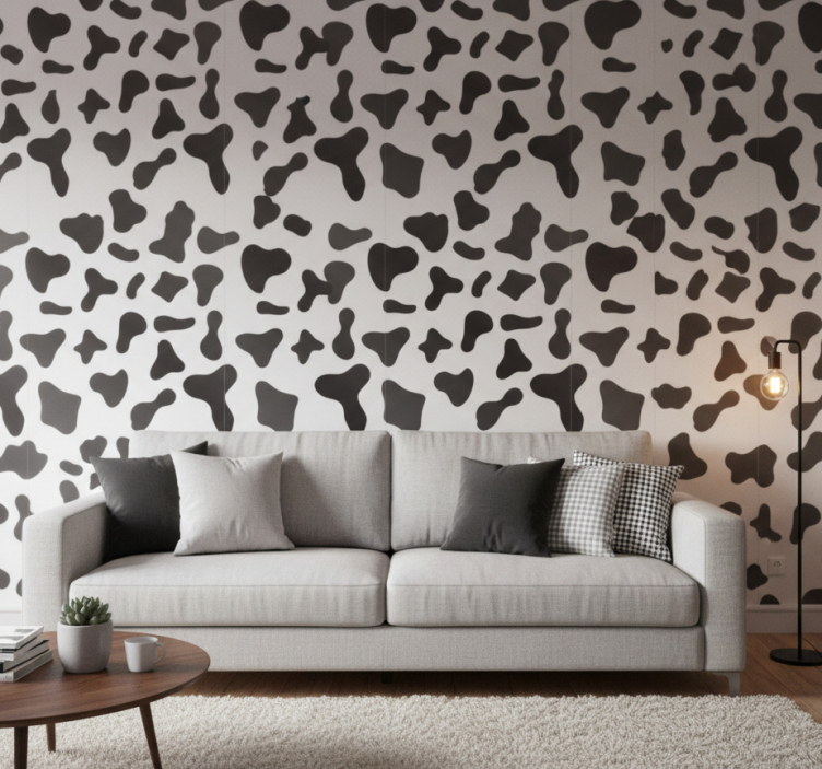 Tapete tiere im kuhmuster - TenStickers