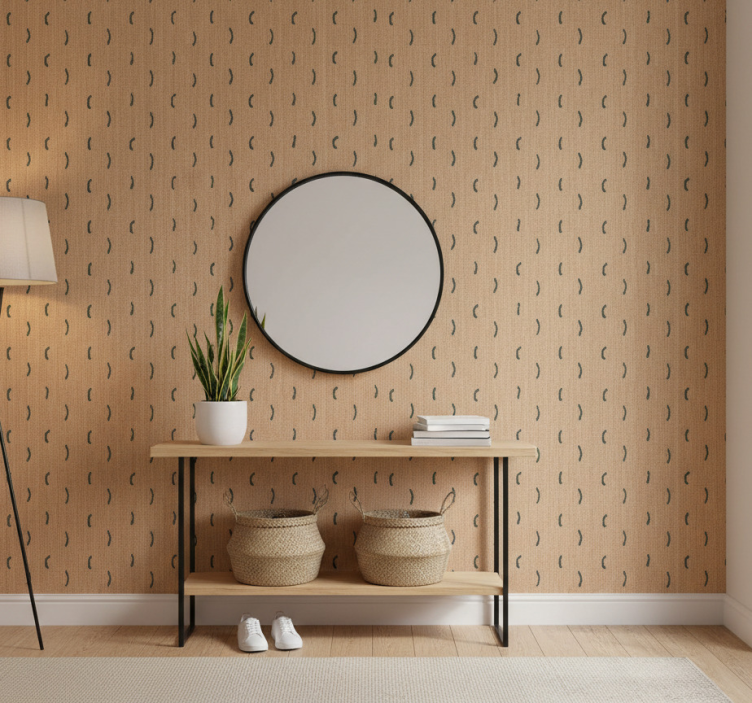 Tapete tiere in jute beige nachbildung - TenStickers