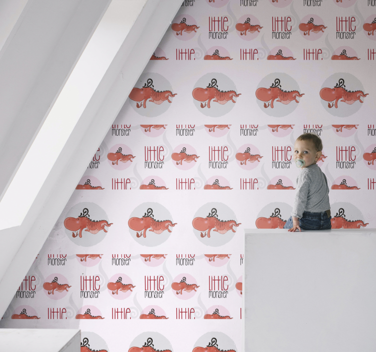 Tapete Tiere kleines monster-design - TenStickers