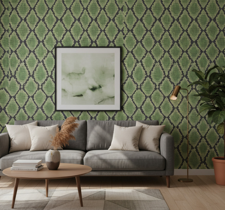 Tapete tiere mit abstraktem schlangenledermuster - TenStickers