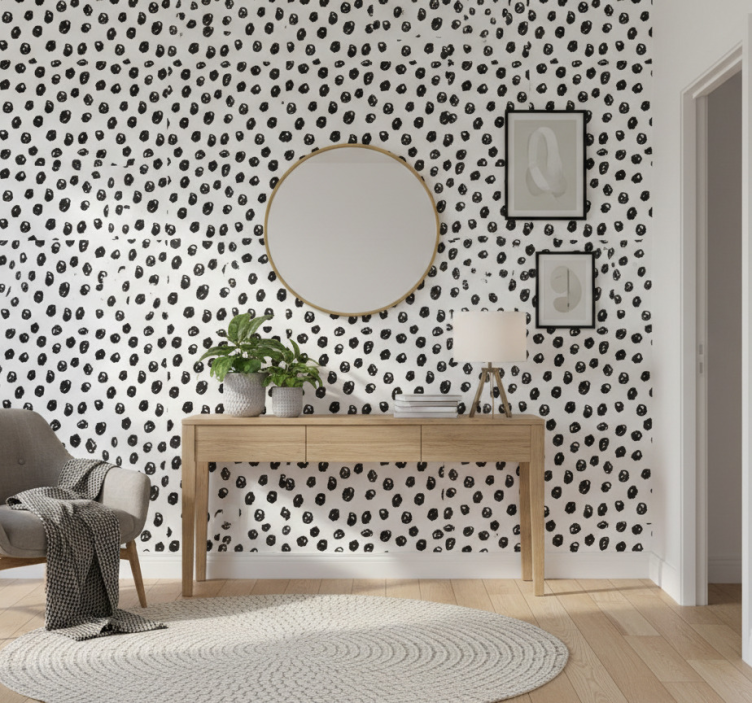 Tapete tiere mit gesprenkeltem abstract - TenStickers