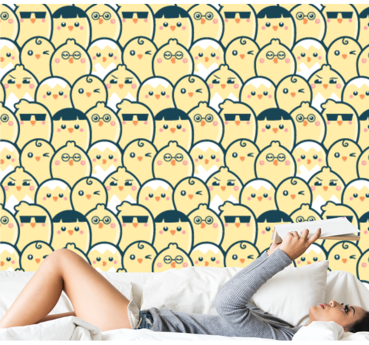 Tapete Tiere süßes eulenmuster - TenStickers