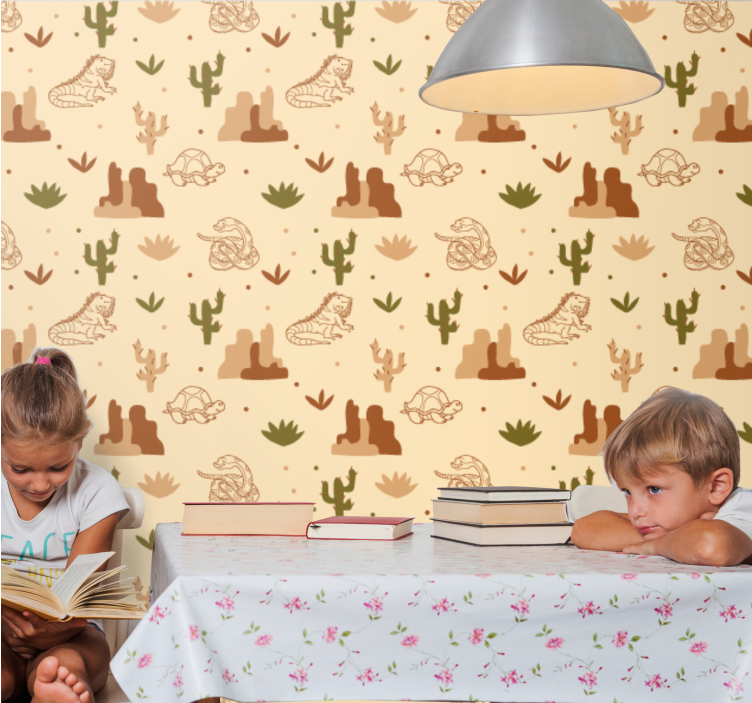 Tapete Tiere thema wüstenfauna - TenStickers