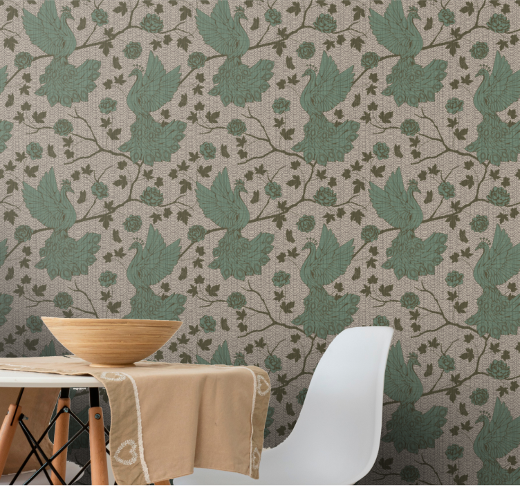 Tapete Tiere vögel auf Ästen - TenStickers