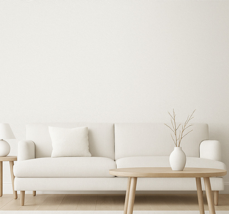 Tapete wohnzimmer abstrakte moderne weiße textur - TenStickers