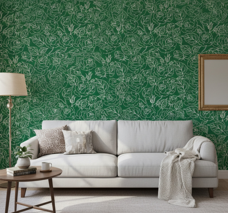 Tapete wohnzimmer anmutige botanische anordnung - TenStickers