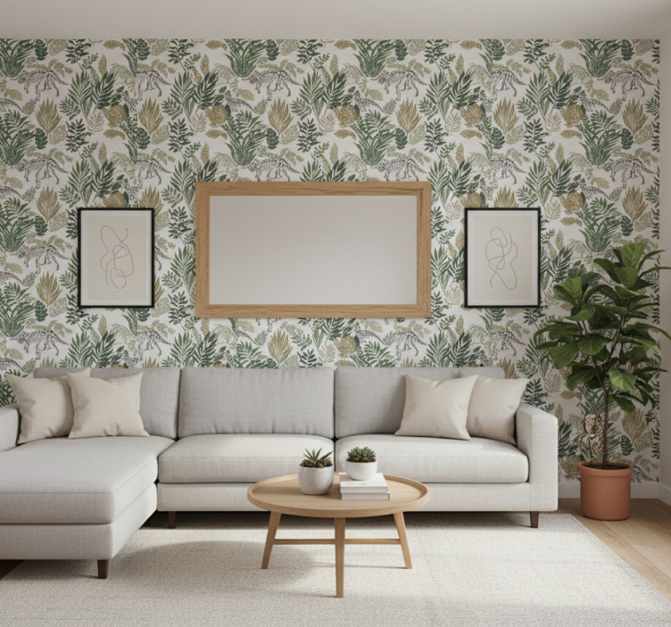 Tapete wohnzimmer dinosaurier tiere - TenStickers