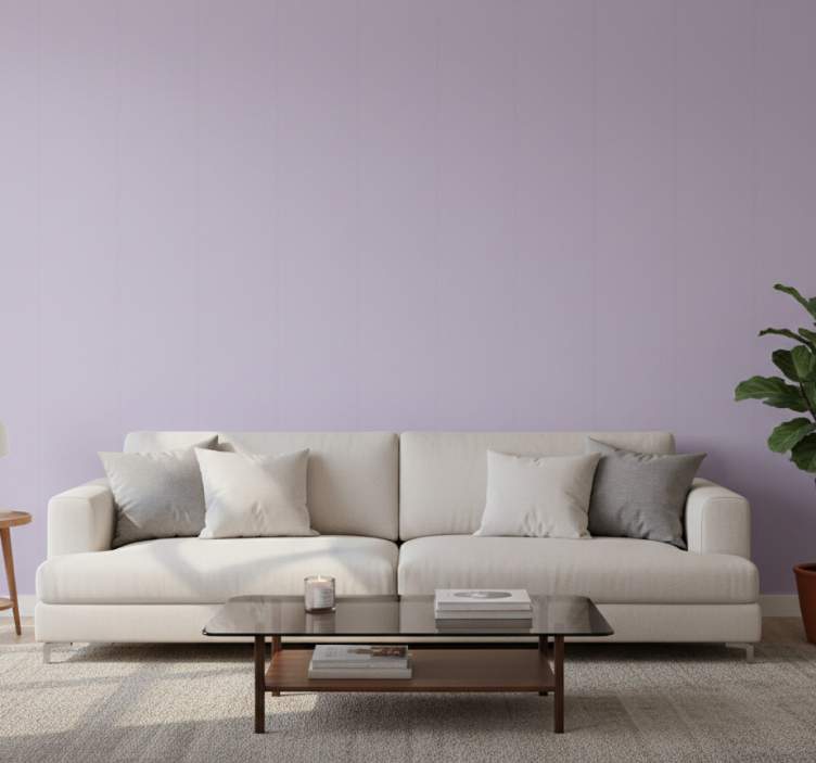 Tapete wohnzimmer in digitalem lavendelton - TenStickers