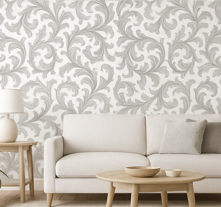 Tapete wohnzimmer in grau steinoptik - TenStickers