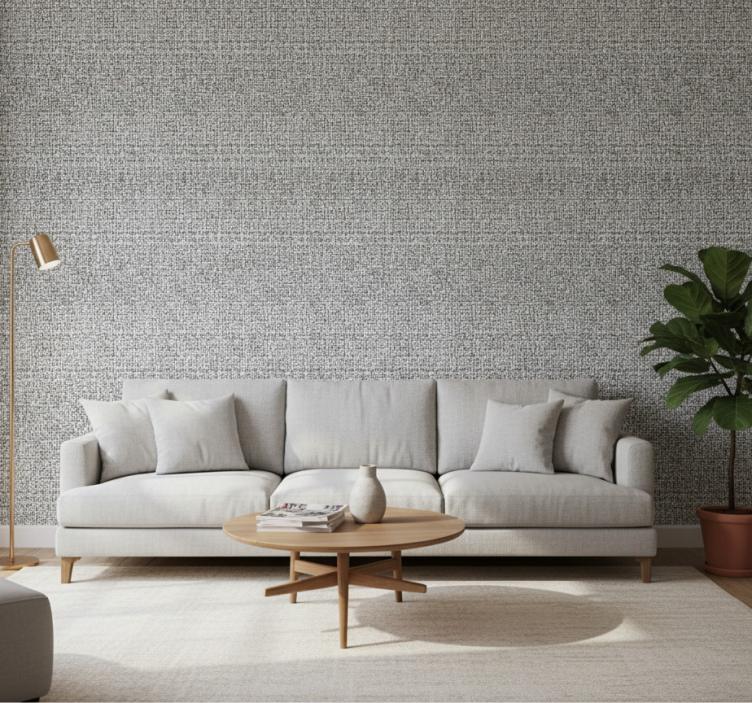Tapete wohnzimmer puzzlestück-muster - TenStickers