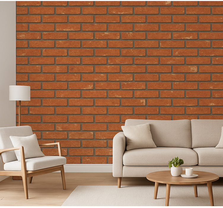 Tapete wohnzimmer ziegelstein urban brick - TenStickers