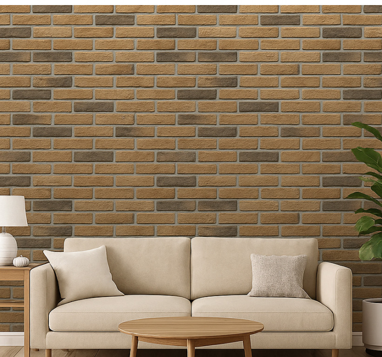 Tapete wohnzimmer ziegelsteinoptik factory brick - TenStickers