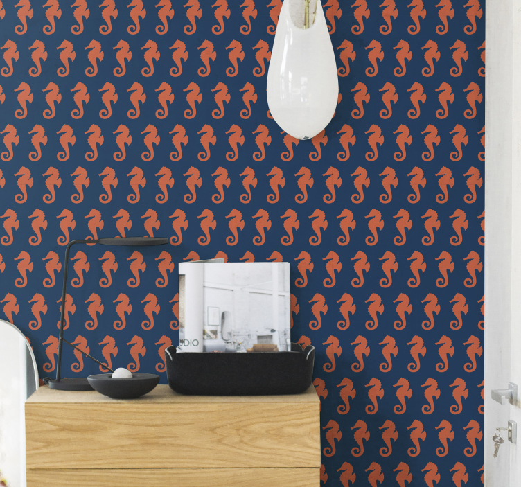 Tiere Tapete Seepferdchen Motiv - TenStickers