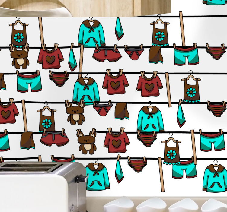 Tiere Tapete wäschebär-thema - TenStickers