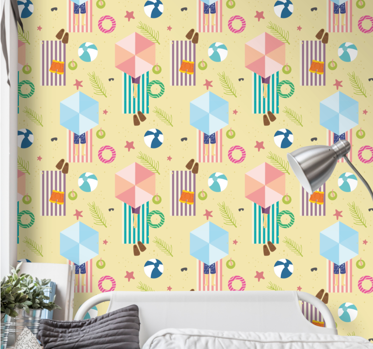 Weihnachtstapete verspielte saisonale elemente - TenStickers