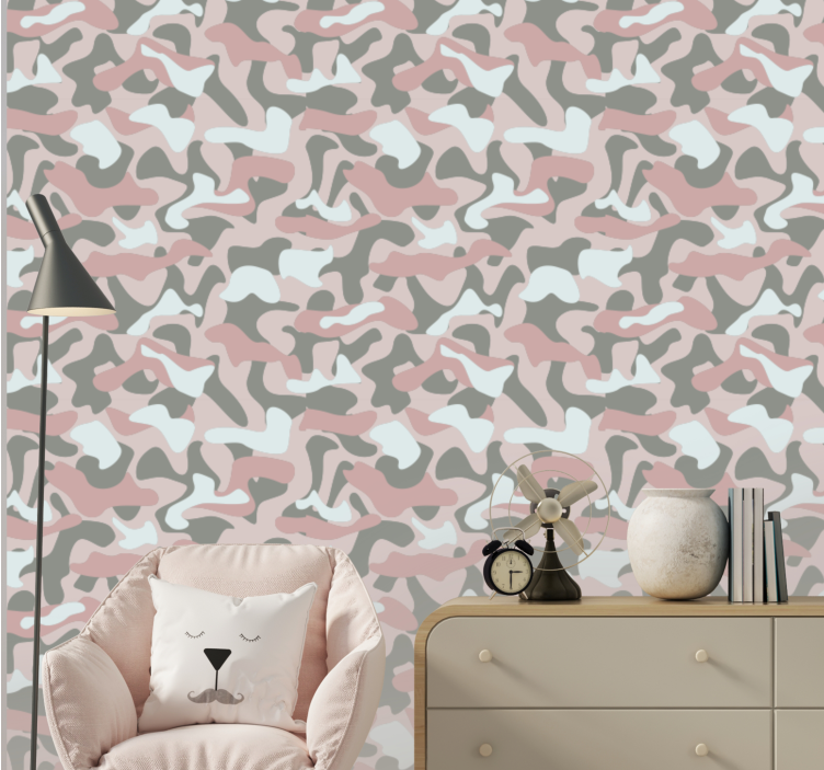 Zebra tapete im camouflage zebra design - TenStickers