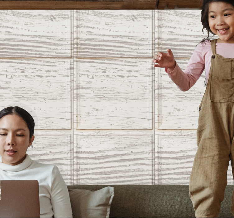 Steintapete beiges paneelen-motiv - TenStickers