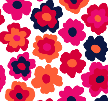 Blumentapete Natur roter Mohn - TenStickers