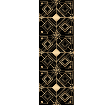 Tapete Esszimmer geometrische goldene formen - TenStickers