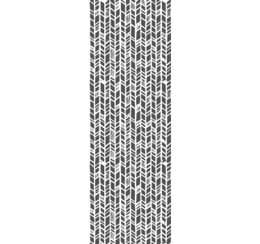 Tapete Eingang stilisierter grauer chevron - TenStickers