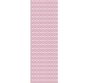 Tapete Eingang geschwungenes rosa muster - TenStickers