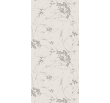 Blumentapete beiges umrissmuster - TenStickers
