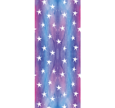 Tapete Sternenhimmel lila und blaue streifen - TenStickers