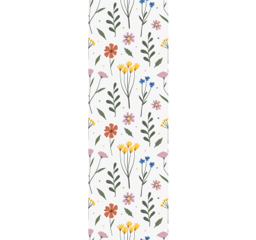 Blumentapete lebendiges blumendesign - TenStickers