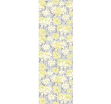 Tapete Esszimmer florale gelbe blüten - TenStickers