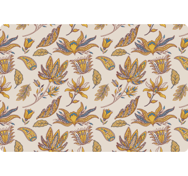 Blumentapete im paisley blumen set - TenStickers