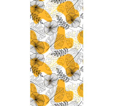 Muster tapete mit blumenmuster kallax - TenStickers