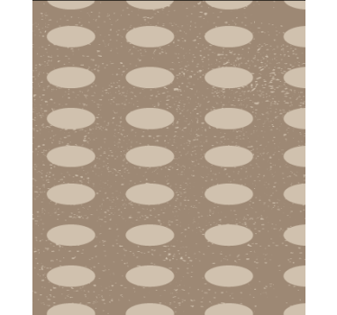 Tapete esszimmer geometrisches braunes kreismuster - TenStickers