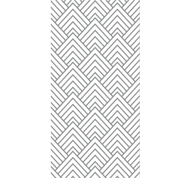 Tapete esszimmer geometrisches weißes dreiecksmuster - TenStickers