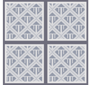 Tapete esszimmer geometrisches muster-array - TenStickers