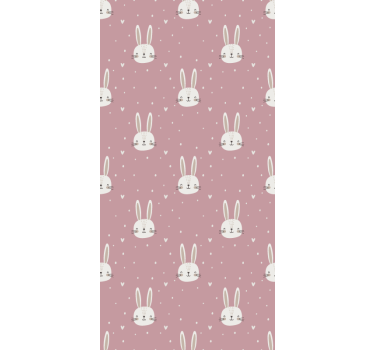 Tapete kinderzimmer im pinken boho-muster - TenStickers