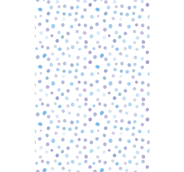 Muster tapete in blau mit punktmuster - TenStickers