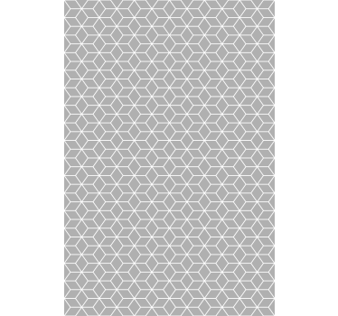 Muster tapete hexagonales graues muster - TenStickers