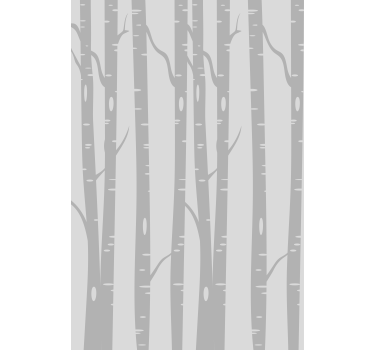 Tapete baum skandinavischer wald mit hohen birken - TenStickers