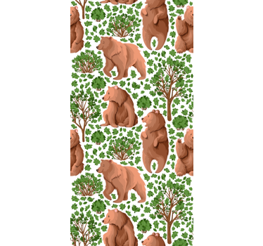 Tapete baum mit tierwelt - TenStickers