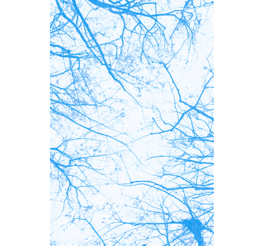 Tapete baum blau - TenStickers