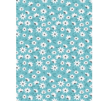 Tapete esszimmer mit gänseblümchenmotiv - TenStickers