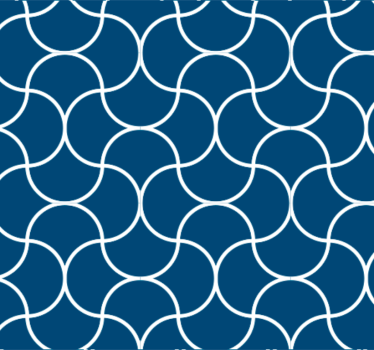 Tapete badezimmer mit geometrischem wellenmuster - TenStickers